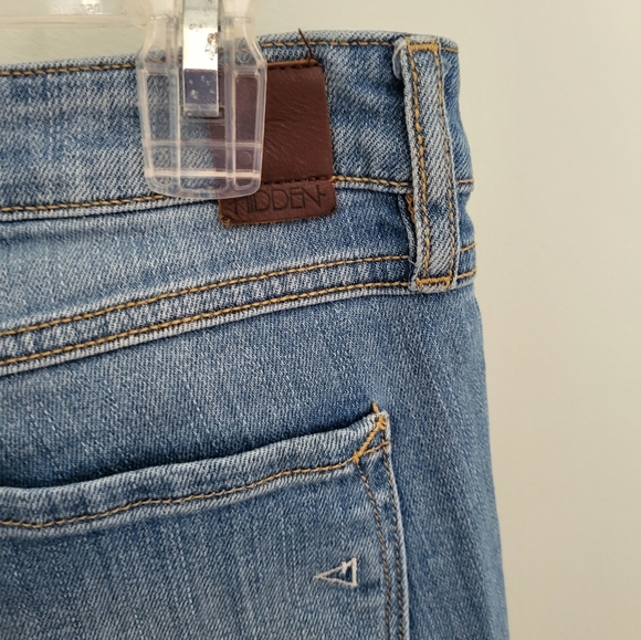 Hidden Jeans Women Size 30 Distressed Ripped Fray Cropped Denim Jeans Mid Rise - Picture 7 of 9